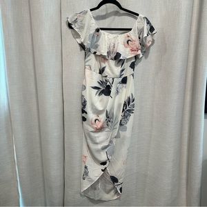 Floral Off The Shoulder Dress